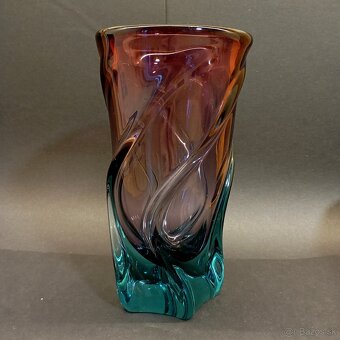 váza, hutné sklo - 2