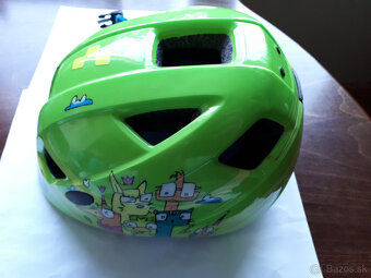 Detská cyklistická prilba - zelená - 2