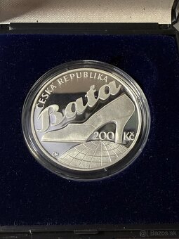 Strieborná minca Baťa - 2