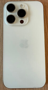 iPhone 15 Pro 128GB - White - top stav - 2