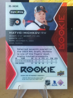 2024-25 UPPER DECK SYNERGY MATVEI MICHKOV EXTENDED RC SSP #R - 2