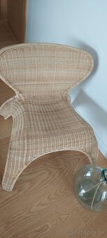 IKEA dizajnové ratanové kreslo - 2