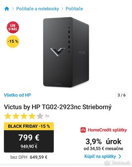 Herné PC Nvidia 4060 8GB + Monitor - 2