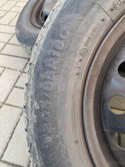 Plechové disky s pneu R16 rozteč dier 112, 205/65 R16-C - 2