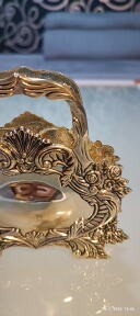 postriebrený držiak na servítky - 2