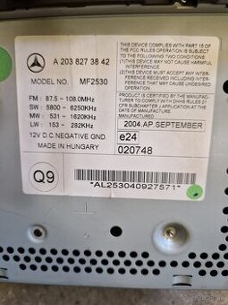 Autoradio Mercedes Benz w203 - 2