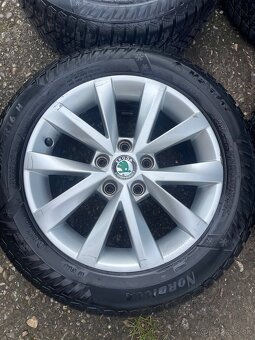 5x112 r16 kolesa Škoda + zimne pneu 205/55 r16 Matador - 2