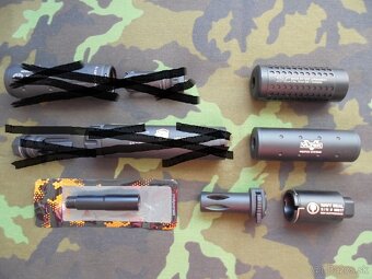 Airsoftové tlmiče. - 2