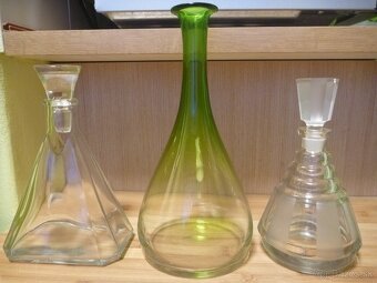 karafy, svietniky, poháre, džbán, vázy, koreničky - 2