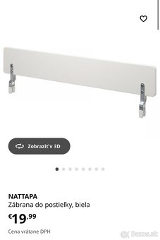 IKEA Detská posteľ + zábrana - 2