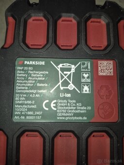Akumulátor 4Ah Parkside NOVÝ - 2