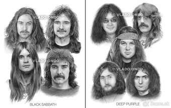 kreslený posterbook Kultové kapely - AC/DC, Queen...... - 2