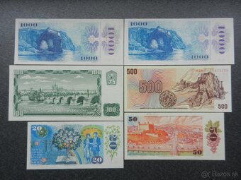 Československé UNC bankovky a iné - 2