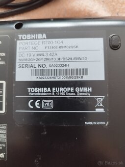 Predaj toshiba portege R700 159€ - 2