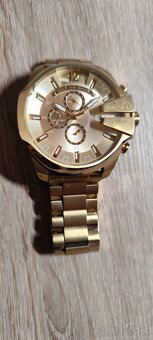 Pánske hodinky Diesel Mega Chief DZ4360 – zlaté, chronograf - 2