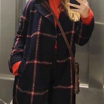 Dámsky vlnený kabát BIK BOK -veľ. S - 2