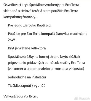 Osvetlenie Exo terra compact top mini. - 2