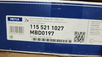 Brzdové kotúče MEYLE Golf 4, Bora, Octavia 1 - 2