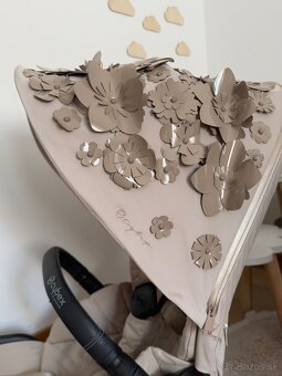 Cybex priam 4.0 simply flowers beige poťah + fusak - 2