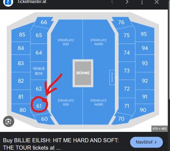 BILLIE EILISH - 2x sedenie 6.6.2025 Vienna, vieden, viden - 2