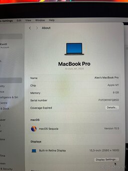 Macbook pro 13’ M1 8/256 (2020) - 2