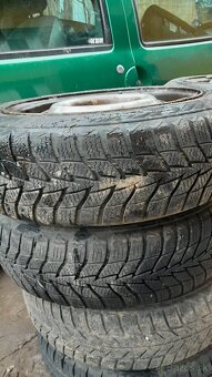 R14 4x100  2 sady plechy + pneu - 2