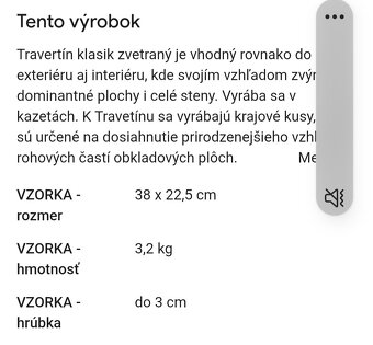 Predám travertín klasik Vaspo - 2