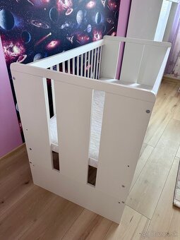 Detska postielka - biela, borovica - 2