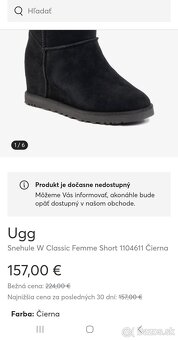 Čižmy kožené originál UGG snehule topánky ovčia vlna - 2