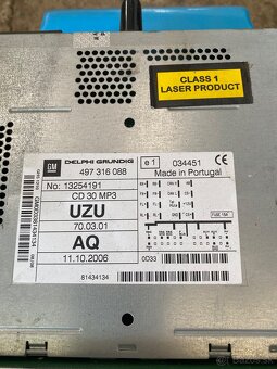 opel corsa meriva zafira astra radio - 2