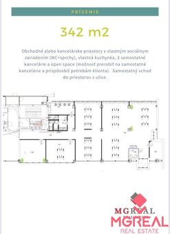 Flexibilné kancelárske priestory 342m2, Jarošova ul., Nové M - 2