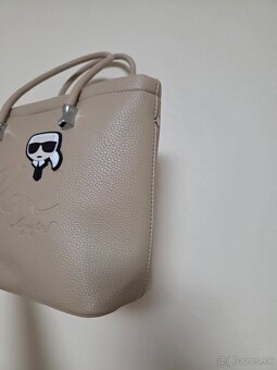 Karl Lagerfeld kabelka krémová - 2