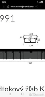 Odvodňovacie žľaby 4ks - 2