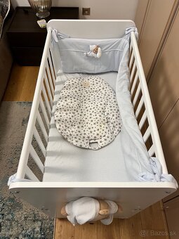 Detská postieľka Nanan s matracom a mantinelom - 2