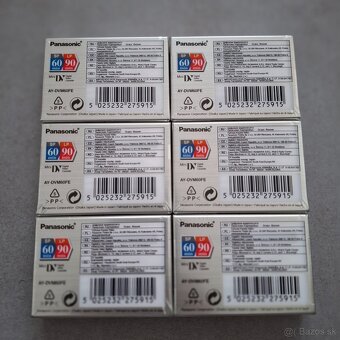 Panasonic DVC MiniDV kazety – 6 ks (predaj iba ako celok) - 2