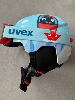 Detská lyžiarska prilba s okuliarmi - 2