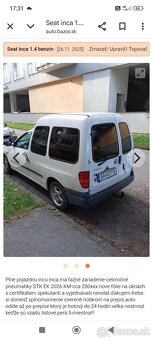Seat inca 1.4 benzín - 2