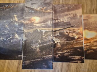 Obraz plátno - viac častí, motív tanky lietadlá - 2
