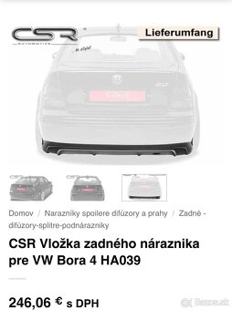 Vw Bora podnaraznik - 2