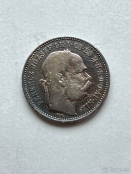 Predám vzácnu 1 korunu 1892 kb - 2