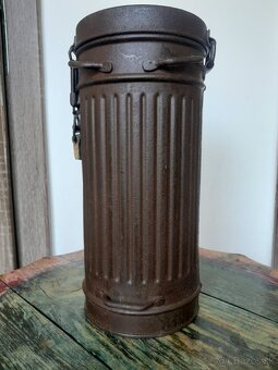 Nemecký kanister na plynovú masku M38 Wehrmacht WW2 - 2