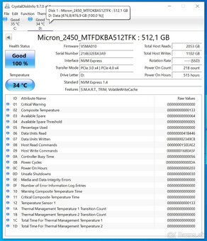 Micron 2450 512GB Gen4 NVMe - 2