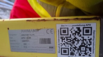 Vibračná doska 830KG AMMANN APH110/95 - 2