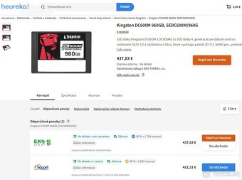 2,5" Kingston DC600M Enterprise 1/2/4 TB - Extrémna životno - 2