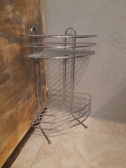 Rohová polica do kúpeľne - 2