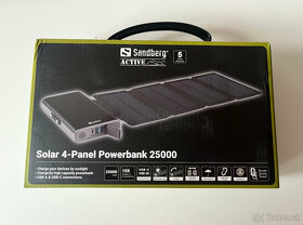 Powerbank Sandberg Solar 25000mAh, 4x panel, NOVÁ - 2