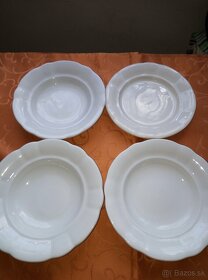 Hrubostenné biele taniere - 2
