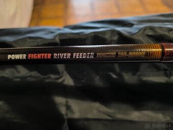Predám Team feeder big River 3,9m 100-250gr + navijak feeder - 2