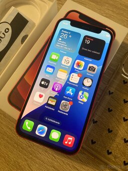 iPhone 12 Mini / 64GB Product Red /nova batéria/ TOP stav - 2