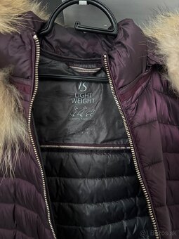 Zimná prešívaná bunda BONITA s pravou líščou kožušinou - 2